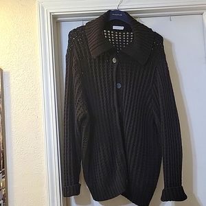 Womens black cardigan